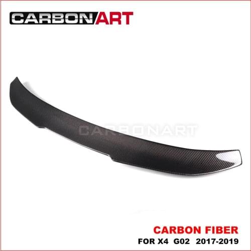 PSM Style Carbon Fiber Rear trunk Spoiler Real carbon fiber rear wing for bm w X4 G02 Carbon Rear Trunk Spoilers Wings 2018-2019