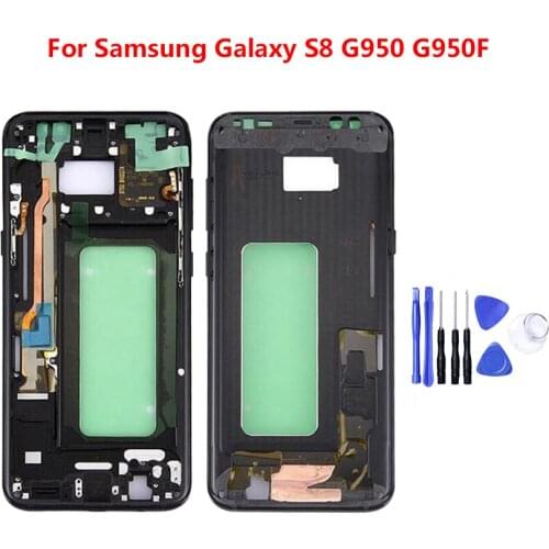 Middle Back Frame Chassis Plate Bezel Back Housing For Samsung Galaxy S8 plus Replacemenrt Part