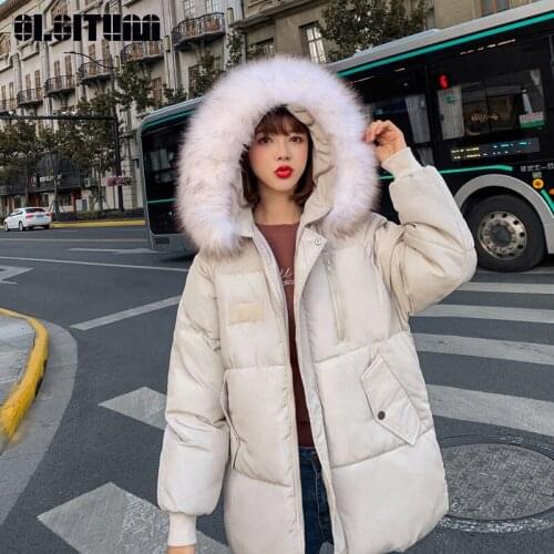 2020 Winter Jacket Coat Women Casual Cotton Warm Thick Loose Hooded Coat Veste Femme Campera Mujer Zaful