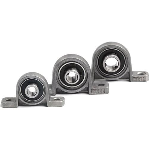 1PCS Zinc Alloy Diameter 8mm 10mm 12mm Bore Ball Bearing Pillow Block Mounted Support KP000 KP001 KP003
