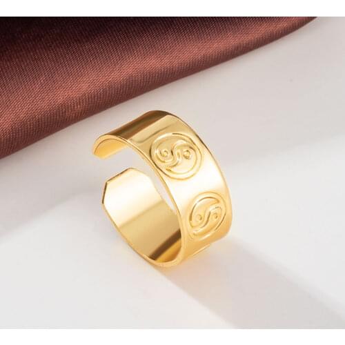 2021 New Trendy Open Simple Womens Rings For Women Adjustable Gold Rings 2021 Mens Female Fashion Jewelry Party Punk Gifts