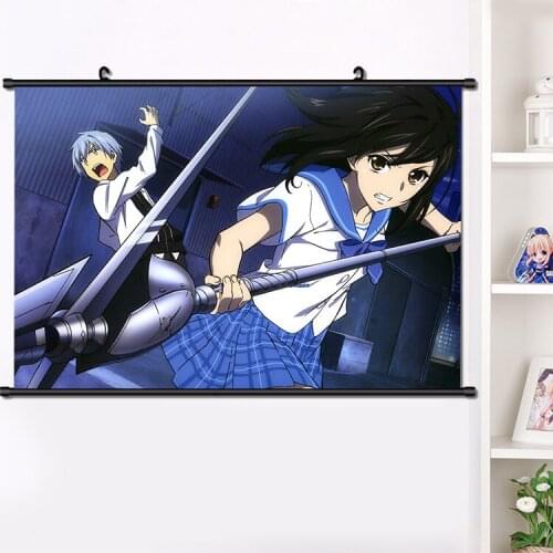 Anime Natsuki Minamiya Strike the Blood Manga Wall Scroll Mural Poster Wall Hanging Poster Home Decor Gifts dropshipping 40*60cm