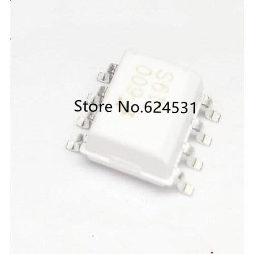 Free shipping 10pcs 600 optocoupler HCPL0600R2 patch SOP8 original HCPL-0600 small package 6N137 white