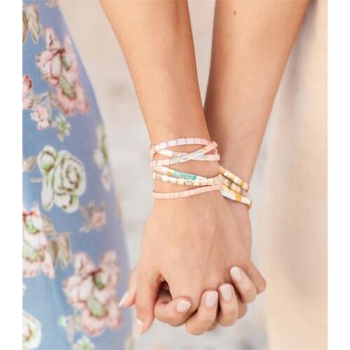 Rttooas Boho Girl Tila Miyuki Bracelet Fashion Sunshine Jewelry Gift Hand Woven Glass Bead Pulseras Femme Summer Beach Jewelry