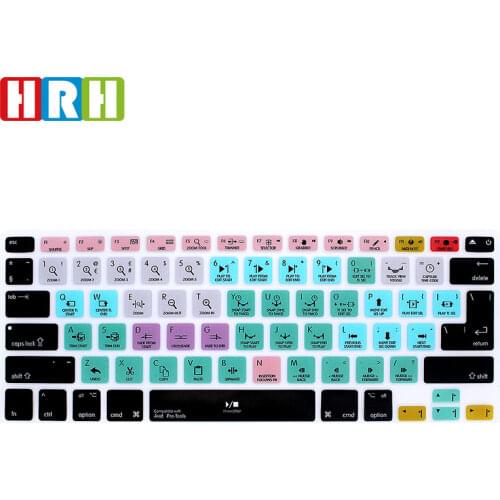 HRH Avid Pro Tools Hotkey Shortcuts Function Silicone Keyboard Cover Protector Keypad Skin For Macbook Air Pro Retina 13" 15"