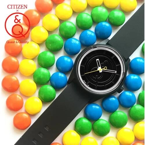 Citizen Q&Q watch men Set top Luxury Brand Waterproof Sport Quartz solar Wrist Watch Neutral watch Relogio Masculino 0J002Y