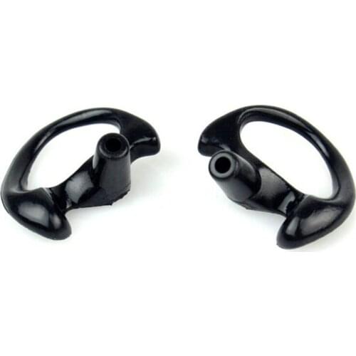 Two Way Radio 3 Pairs White Or Black Silicone Soft Earbud for Walkie Talkie Covert Acoustic Tube Earpiece Small/Middle/Large