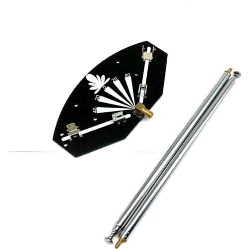 FM Horn Rod Antenna Seven-Section Aerial Satellite Cloud Image Antenna High Gain Remote Control Antenna 75-360MHz