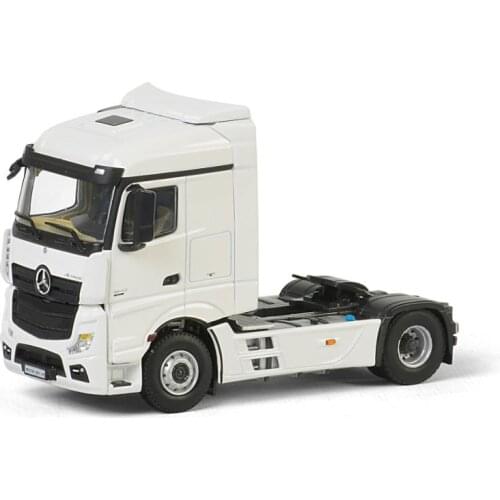 Collectible Alloy Model Gift WSI 1:50 Scale BENZ ACTROS MP4 STREAM SPACE 4x2 Tag axle Truck Tractor Trailer Diecast Toy Model