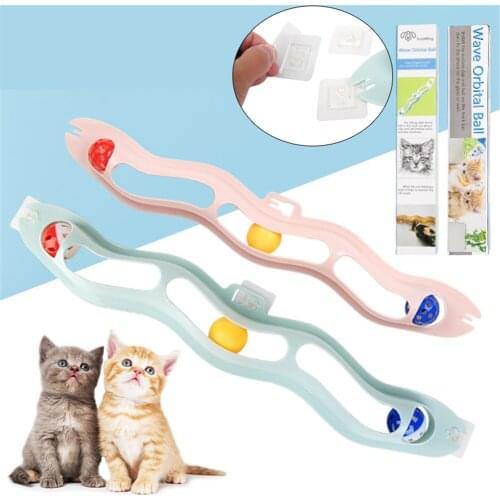 Cat Sucker Windows Play Toy Funny Pipe With Balls Tunnel Training Exercise Puzzle Scratch Education Toys New Year Gift Kitten