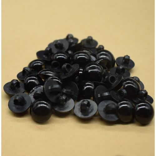 400PCS 9-17MM Resin Buttons Round Mushroom Domed Sewing Shank DIY Eyeball Animal Ball Toy Eyes Noses Dolls Accessories
