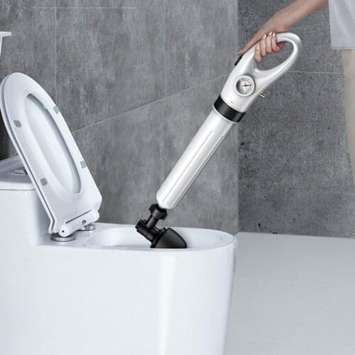 Toilet High Air Pressure Inflator Plunger Pump Kit Tool for Bathtub Shower