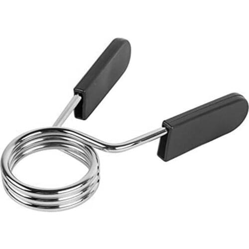 NEW-1 Pcs Standard 1.1 inch/28mm Barbell Bar Clamps Spring Collar Clips Gym Weight Dumbbell Lock