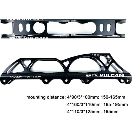 Inline Speed Skating Frame VULCAN 150-195mm mounting Distance 3*100&4*90mm / 3*110&4*100mm /3*125&4*110mm Adult Kids Skates DJ2