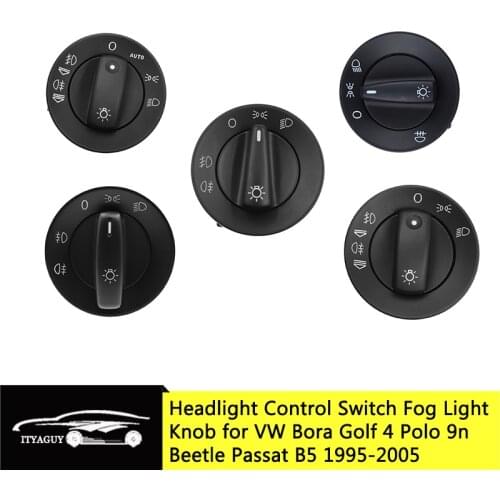1C0941531 Fog Light Knob Headlight Lamp Switch For VW Golf Jetta MK4 Passat B5 Polo Bora Bettle For Skoda Fabia For Audi Audi A4