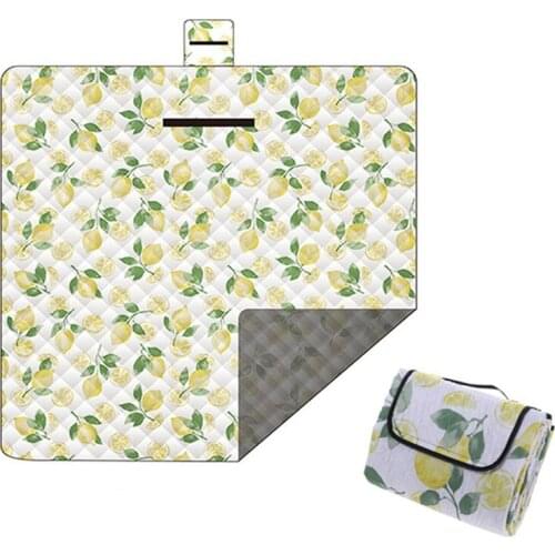 Folding Camping Mat Outdoor Beach Picnic Lightweig Waterproof Sleeping Camping Pad Mat Moistureproof Plaid Blanket 2*2M