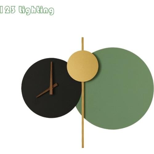 Modern Clock Design Led Wall Llights Aisle Bedroom Living Room Hotel Restaurant Wall Decoration Luminaire Wall Sconce Lighting