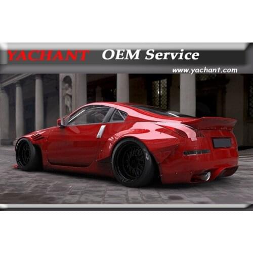 Car-Styling FRP Fiber Glass Fender Flare Kit 2Pcs Fit For 2002-2008 350Z Z33 RB Style Rear Fender