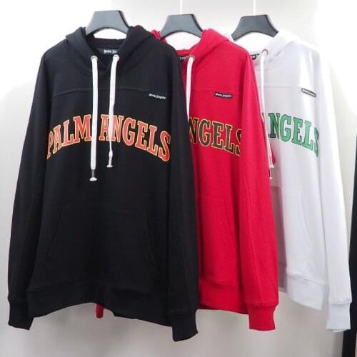 Palm Angels 21SS Letter Logo Men Women Lovers Unisex Casual Fashion Letter Streetwear Loose Hoodie Hoodie Sports Jacket