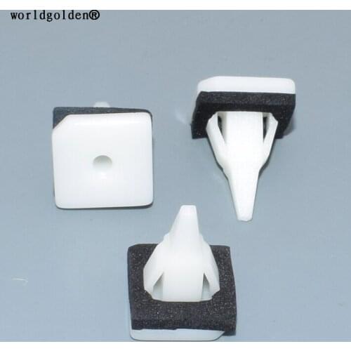Worldgolden 100pcs auto plastic fasteners Side Air Dam Screw Grommet for Mitsubishi#M361578,MR280579