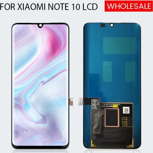 Free Shipping Mi Note 10 Display For Xiaomi CC9 PRO Lcd Touch Panel Glass Screen Digitizer Assembly Note 10 Lite With Frame