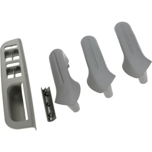 1 Set Gray Door Grab Handle Cover Switch Bezel Trim fit for VW Golf MK4 Replace
