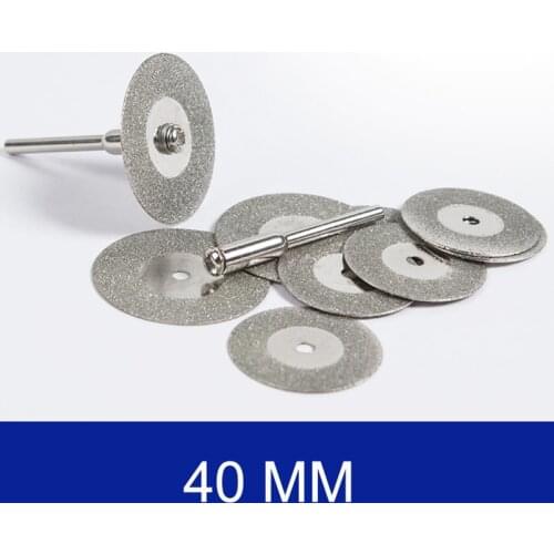 10PCS 40mm Mini Cutting Disc Drill Rotary Tool Accessories Diamond Disc Circular Saw Abrasive Saw Blade Grinding Wheel