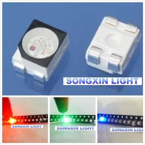 3000pcs RGB POWER TOP 1210 3528 SMD SMT PLCC-2 LED Red Green Blue New Full color COMMON ANODE 3-chip