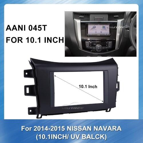 Car Radio Fascia Panel for NISSAN Navara 2014-2015 UV BALCK Stereo Fascia Dash CD Trim Installation Special Dash Trim Kit