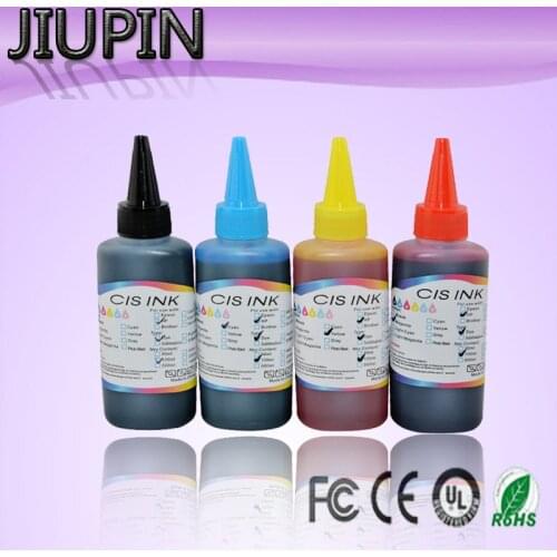 JIUPIN 4PK 100ml Dye ink refill ink universal ink for HP Canon for Brother Epson for Samsung Lexmark for Dell Leovo printer ink