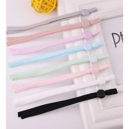 High quality 500PCS/lot 5mm Mask Rope Band Elastic Cord Adjustable Elastic Buckle Bands Used for Breathing make Mask ear strap