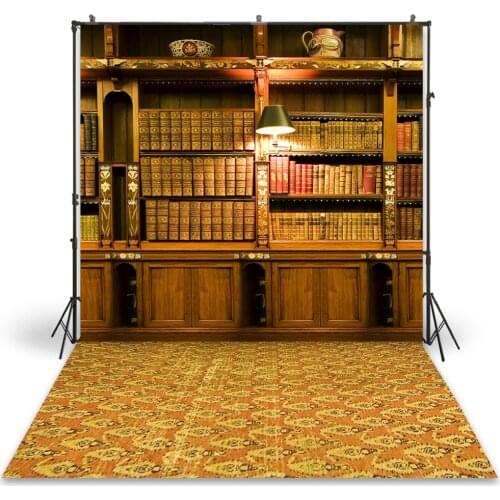 HUAYI Photography Backdrop Newborns Baby Child Photo Booth Background Old Bookshelf Customize Photoshoot Backdrops XT-3611
