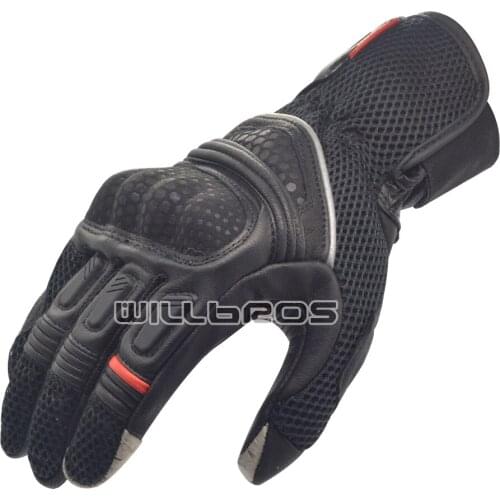 Dirt 2 Mens Leather Gloves Motorbike Motocross MTB ATV Bike Offroad Scooter Riding Black Gloves