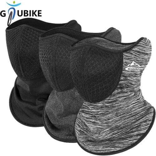 GTUBIKE Fleece Warm Add Filter Adjustment Riding Headwear Outdoor Winter Mountaineering Scarf Breathable Windproof Cycling Mask