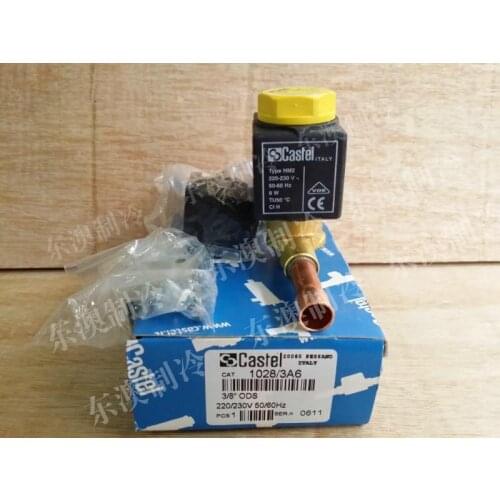 Castel Castel 1028 3A6 HM2 coil AC220V normally closed cold storage refrigeration compressor unit solenoid valve