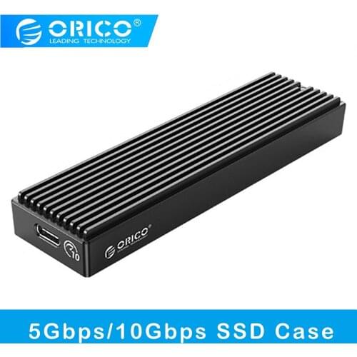 ORICO M.2 NVME Enclosure 10Gbps PCIe SSD Case M2 SATA 5Gbps Type-C Mobile External Box For 2230/2242/2260/2280 SSD