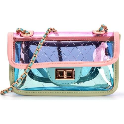 Fashion Small Transparent Jelly Package Crossbody Cute Jelly Waterproof Convenient Messenger Shoulder Bag For Female Hand Bags