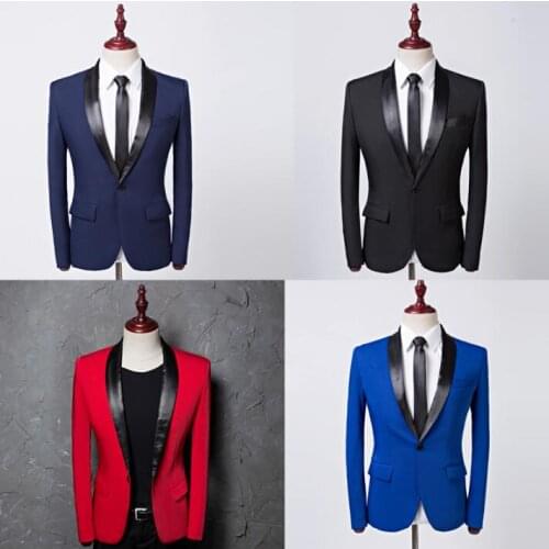 Korean slim blazer men formal dress latest coat pant designs suit men costume homme trouser marriage wedding suits for mens 1