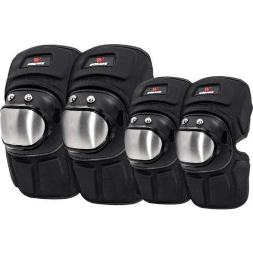 WOSAWE Motorcycle Knee Pads EVA Protective Gear Elbow Arm Protection Set Road Bike Roller Hockey Ski Snowboard Knee Protector