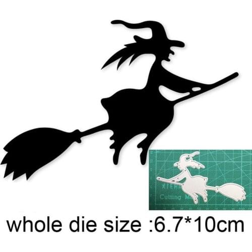 2021 new metal cutting dies cut die mold Halloween Witch Decoration Scrapbook paper craft knife mould blade punch stencils dies