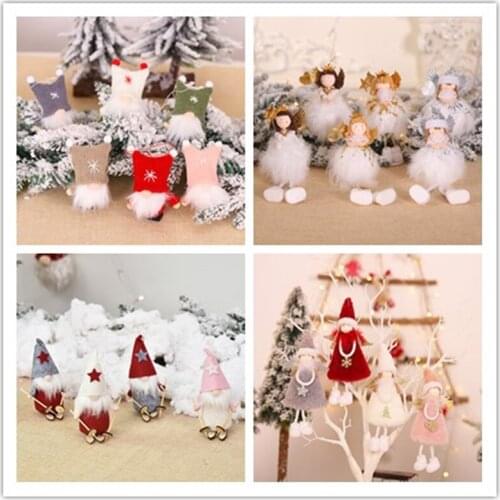 New Year 2022 Xmas Decoration Christmas Cute Dolls Noel Tree Hanging Ornaments Natal Merry Christmas Decoration for Home Gifts
