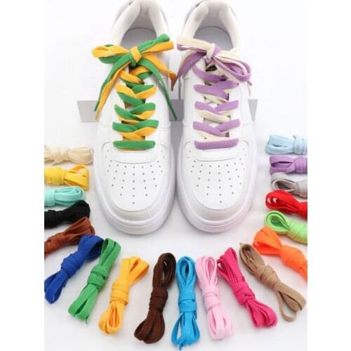Flat Thicken Shoelaces Classic Laces Casual Shoe Athletic String Sport Leisure Women Sneaker Lacet Shoelace Accessories AF1