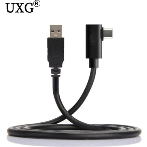 Fit for Oculus Link VR USB 3.1 Type-C Left Right Angled Type to Standard USB3.0 Data Cable