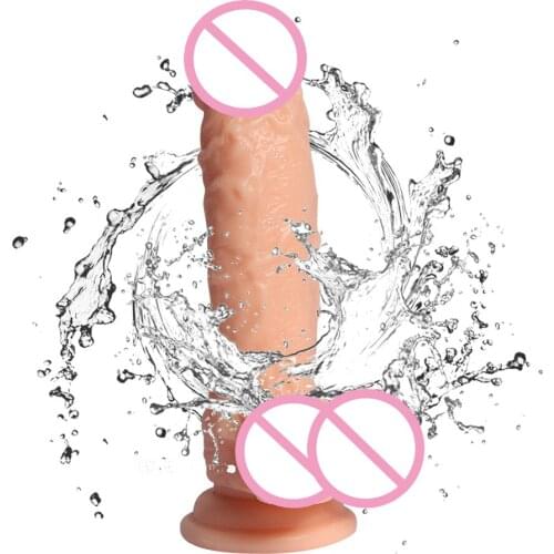 19*4CM Skin feeling Realistic Soft Penis Big Dildo Anal Butt With Suction Cup Sex Toys for Woman Sex Female Masturbation Cock