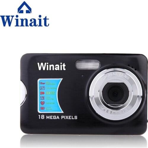 Winait 18 Mega Pixels 2.7" Compact Digital Camera Photo Camera HD Built-In 550mah Lithium Battery Face And Smile Detection