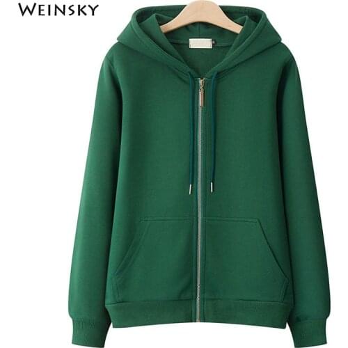 Women Hoodies Zip-up Tracksuit Spring And Autumn Casual Women Sweatshirt