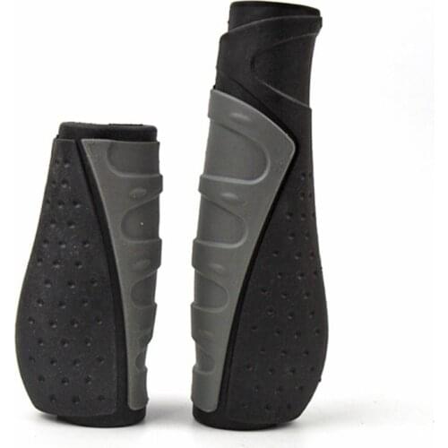 1Pair Bicycle Handlebar Grip TPR Rubber Long/Short Shift Handle Grips Handles For Handles For Bike Bicycle Accessories