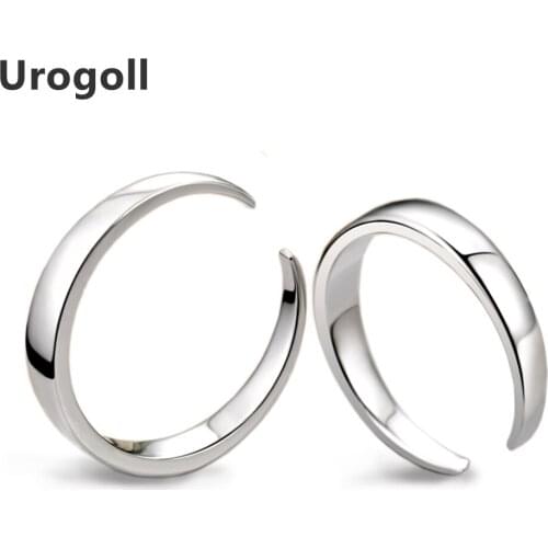 1PCS Ring Design Sun Moon Couple Rings 925 Sterling Silver Rings For Women Men Fine Jewelry Gifts