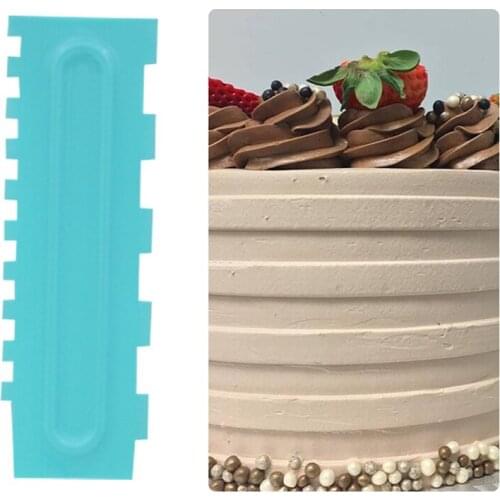 1pc Cake Decorating Comb Cake Scraper Smoother Cream Decorating Pastry Icing Comb Fondant Spatulas Baking Pastry Tools