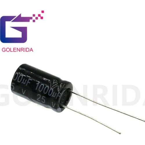 10PCS Electrolytic capacitor 25V1000uF 10*17mm SMD aluminum electrolytic capacitor 1000uf 25v